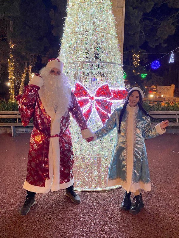 Костюм снегурочки платье и шапка 3