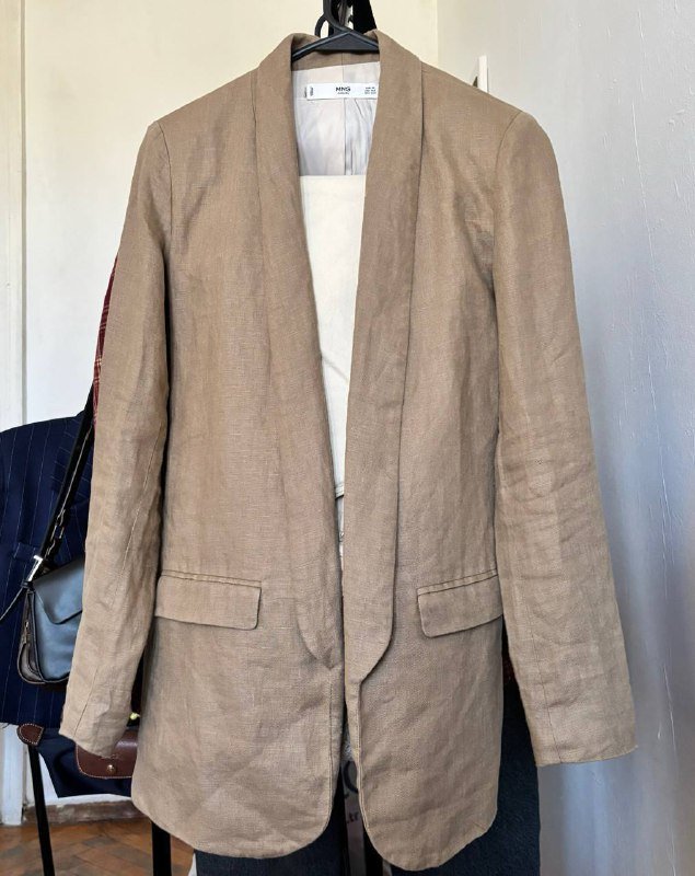 Льняной пиджак манго XS-S