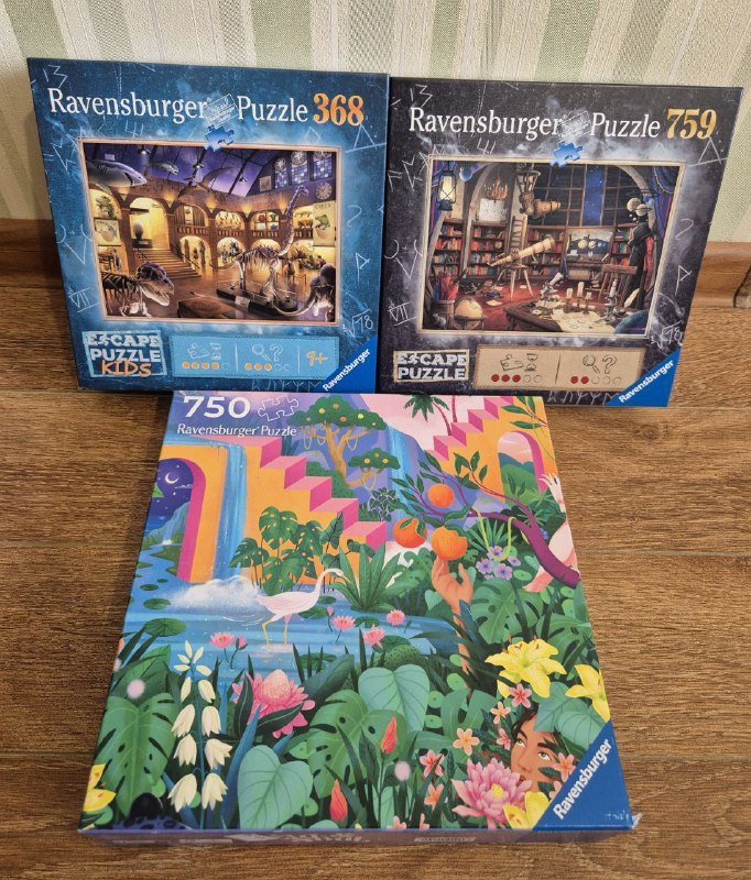 Пазлы-квесты Ravensburger 368, 750, 759 элементов