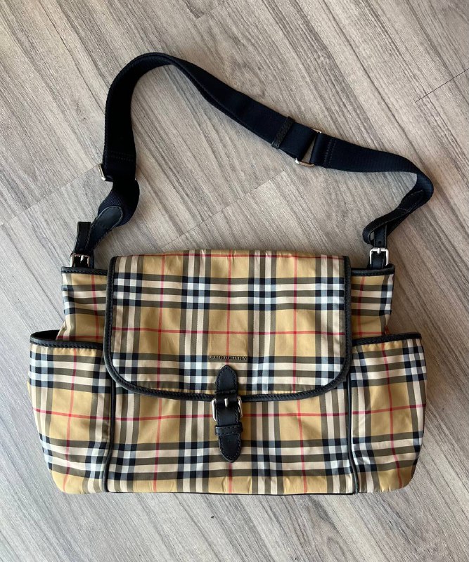 Сумка Burberry классическая клетка вместительная