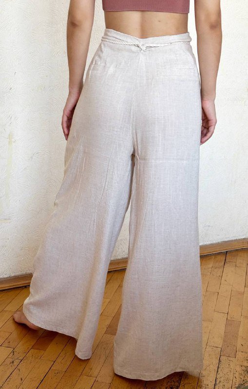 Женские штаны со льном 6