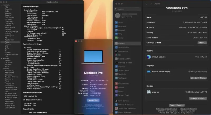 MacBook Pro 2019 16-inch i9 16GB 1TB SSD 1