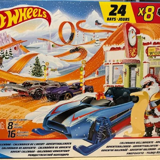 Hot Wheels advent calendar with toy cars