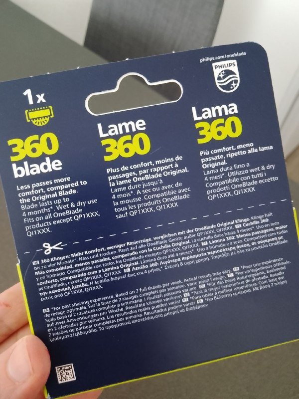 Сменная вращающаяся насадка на триммер Philips Oneblade 3