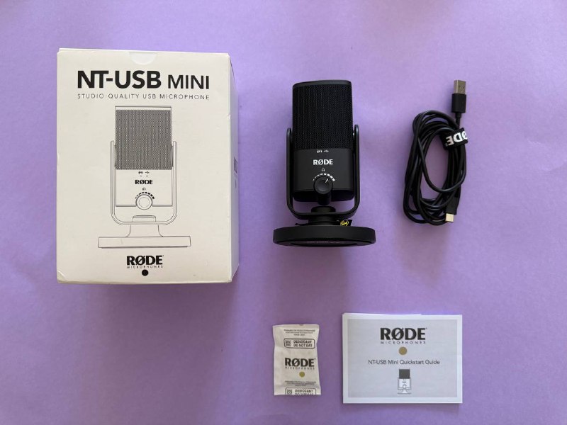 Микрофон RODE NT-USB Mini, наушники Sennheiser HD 206