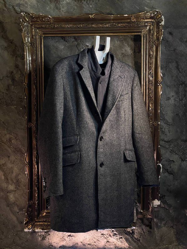 Мужское шерстяное пальто Hackett London