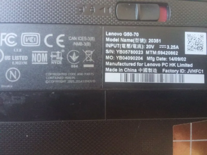 Ноутбук Lenovo на запчасти 1