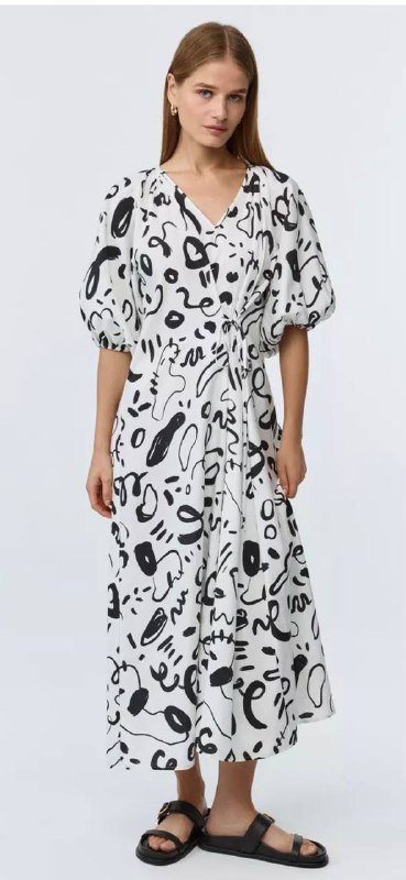 Платья для беременных розовое и белое с узорами 4