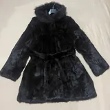 Шуба из натурального меха кролика 1