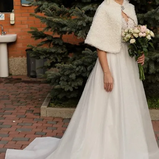 Wedding dress and shoes