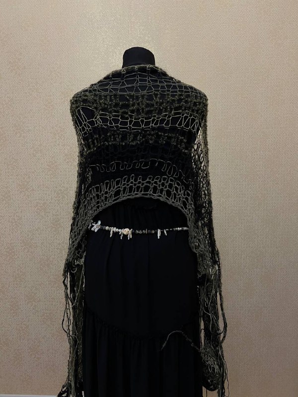 Кардиган-сеть handmade cotton wool 4