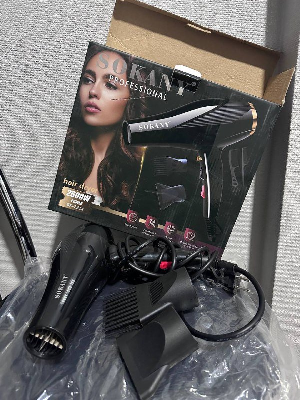Фен SOKANY SK-2214 2600W с двумя насадками