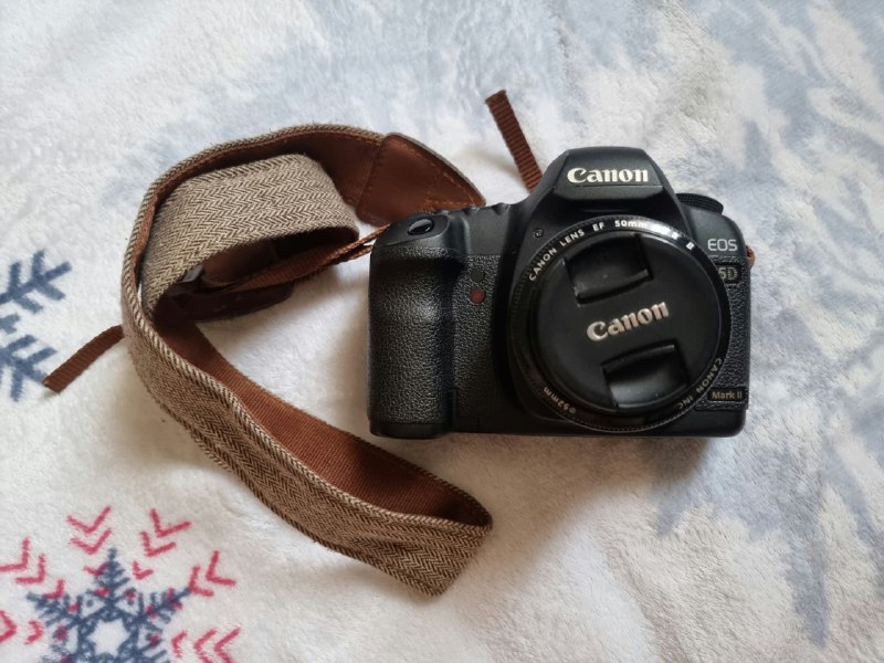 Фотокамера Canon 5d mark ll с объективом 50/1.8, картой памяти, зарядным устройством и сумкой 2