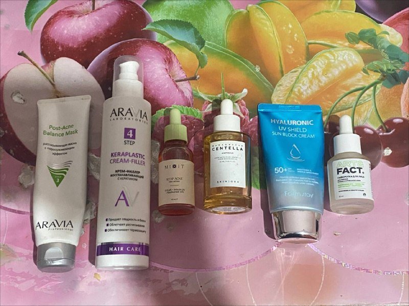 Маска для лица, крем-филлер для волос, сыворотки, SPF