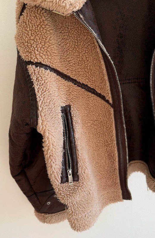 Куртка дубленка оверсайз M-L на межсезонье 4