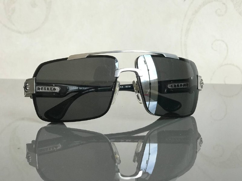 Очки Chrome Hearts Gummer Black and Silver