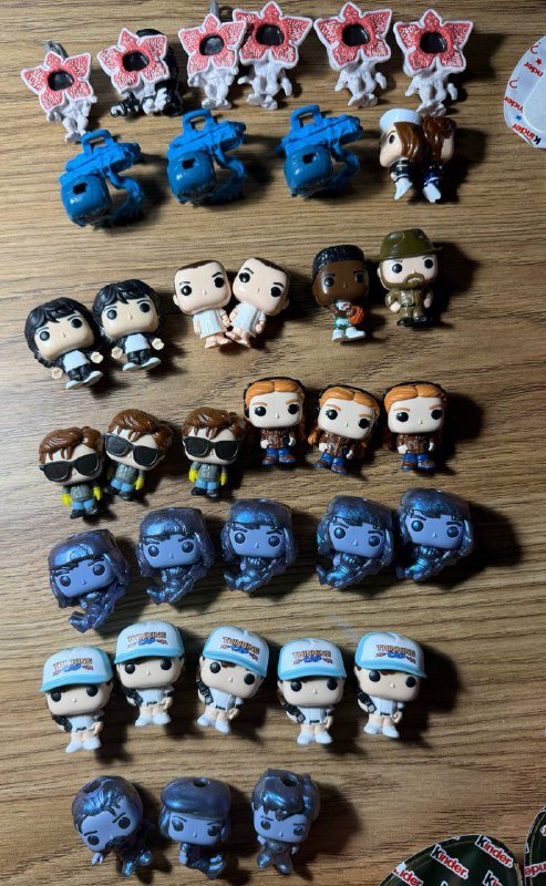 Фигурки Киндер Очень странные дела Stranger Things