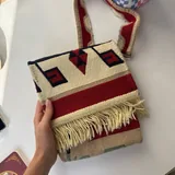 Сумка на плечо ручной работы из ковра 1