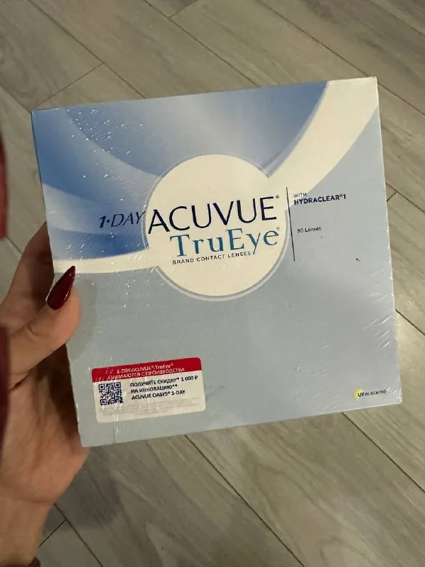 Линзы Acuvue TruEye -1,25, 90 штук 1