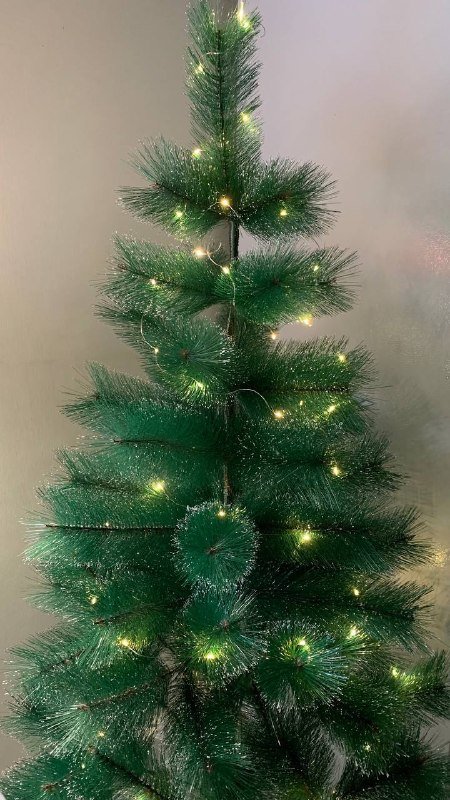 Искусственная пушистая елка 120 см с декором