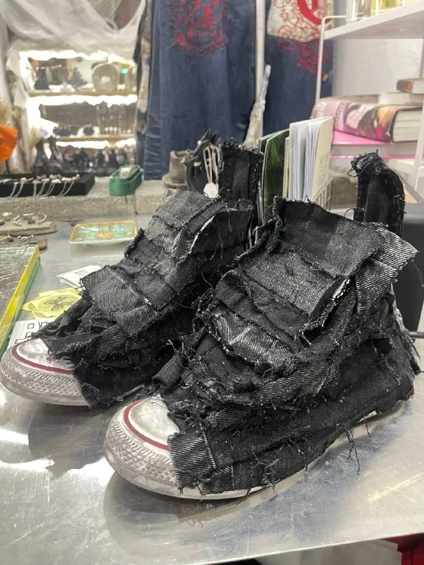 Новые Converse — кастомные джинсовые 1