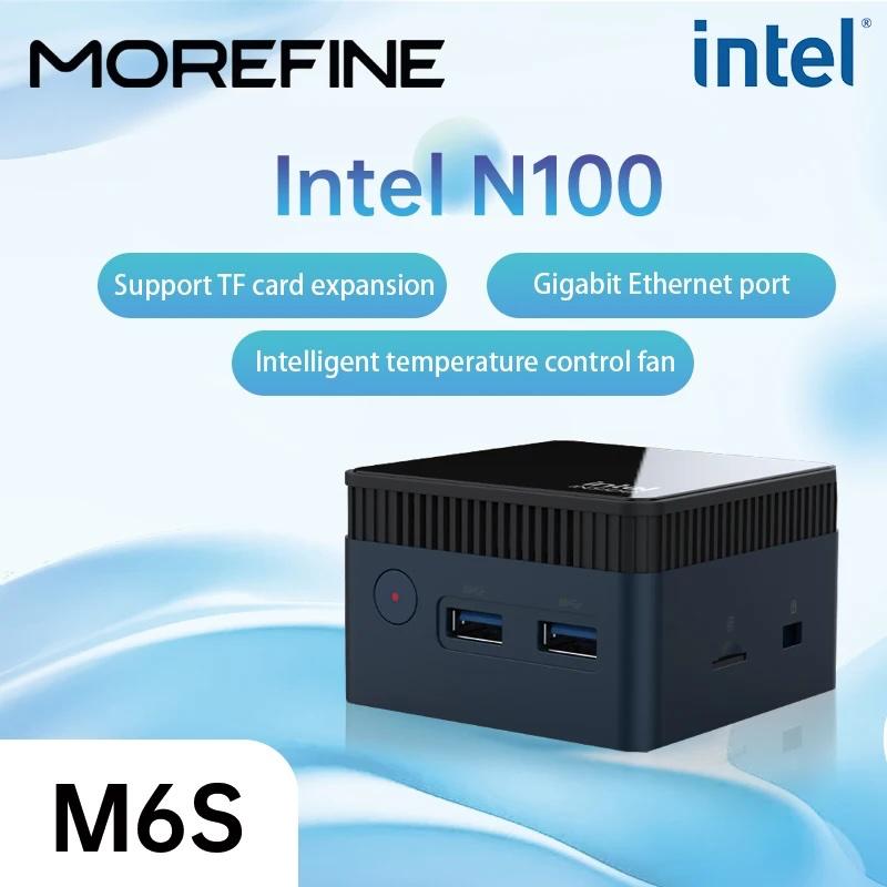 Мини-компьютер MOREFINE M6S с Intel N100, 12Гб ОЗУ, 256Gb SSD 1