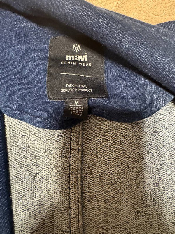 синий мужской пиджак размер M 2