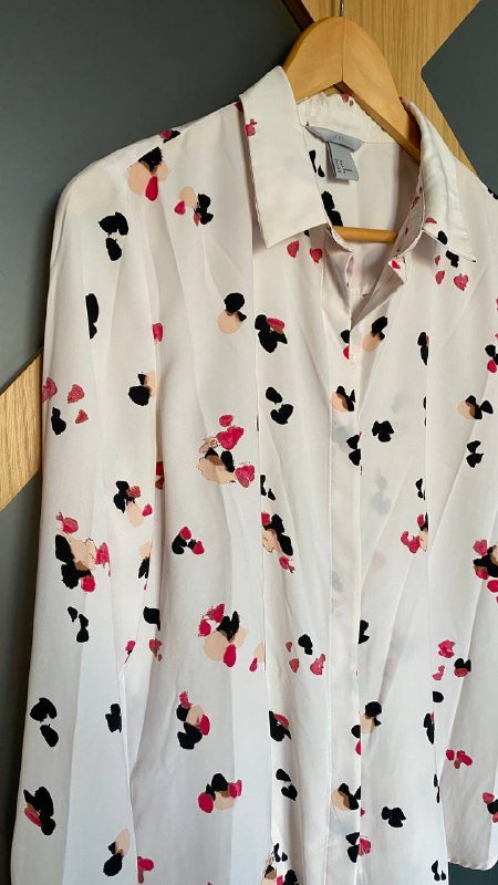 Блузка H&M нежно-розового цвета размер М 3