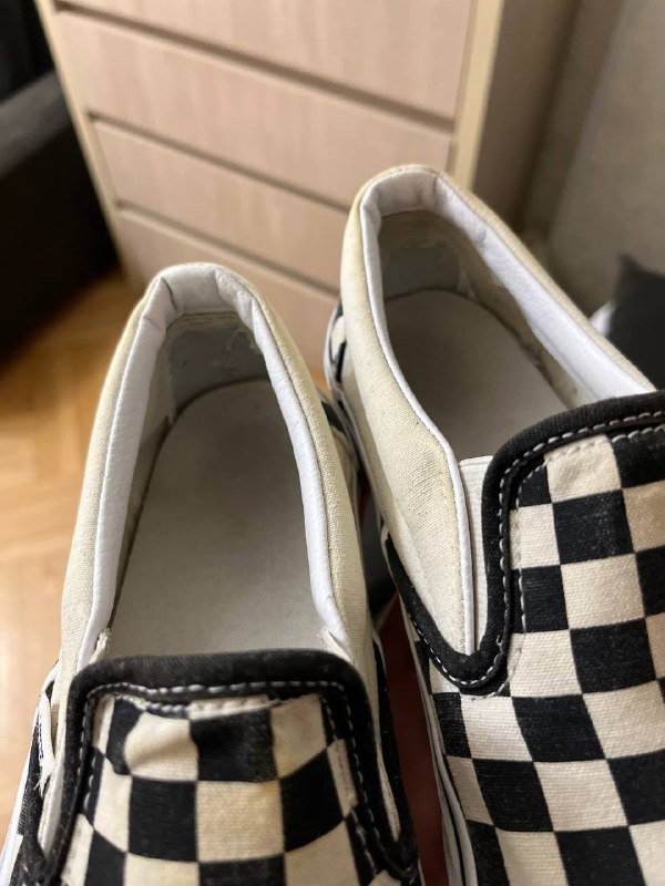 Слипоны Vans черно-белые мужские и женские 3