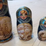 Матрас, кресло кожаное, матрёшка 3