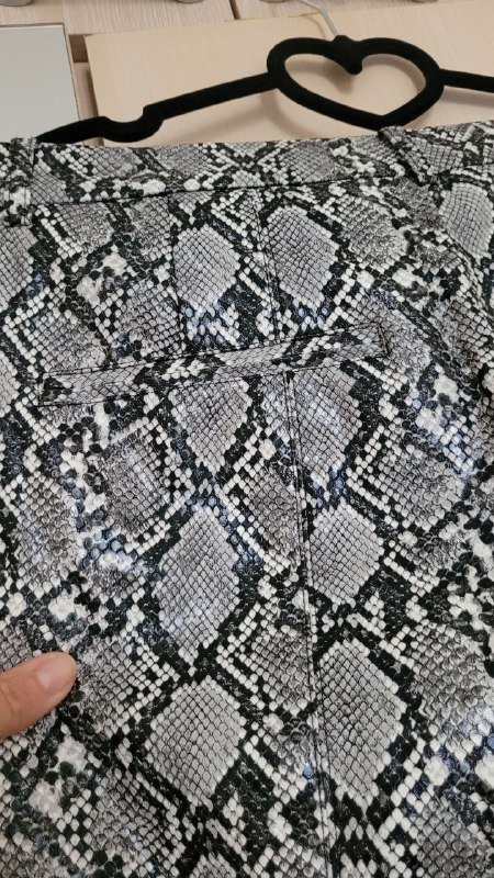 Трендовые брюки Zara змеиный принт экокожа размер M 6