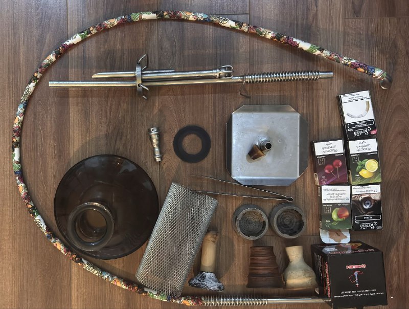 VZ stainless steel hookah with accessories 4