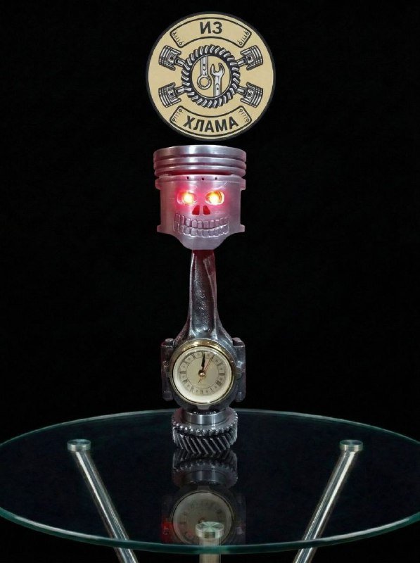 Часы и пепельница ручной работы