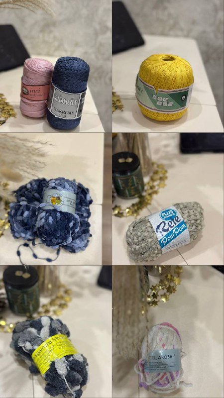 Пряжа и нити для макраме из Турции