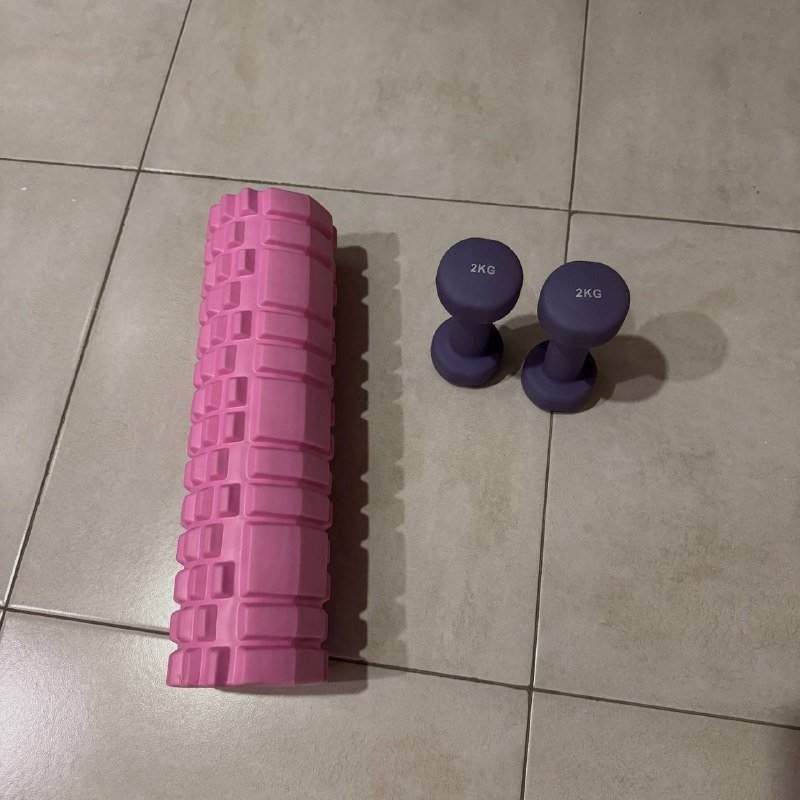 МФР ролл и гантельки по 2 кг