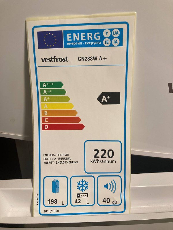 Холодильник Vestfrost GN283W