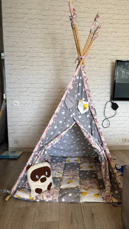 Детский вигвам с матрасом и подушками 2