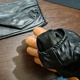 Кожаные зимние перчатки 4