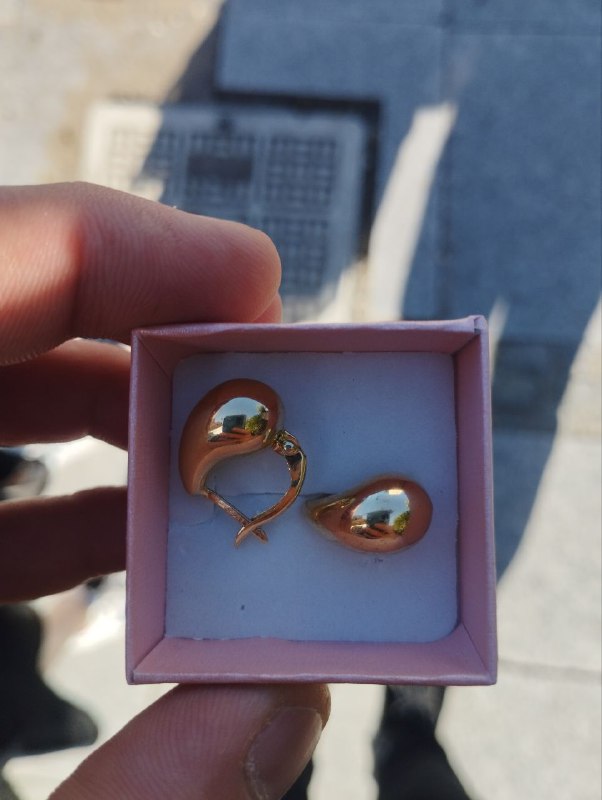 Серьги из чистого золота