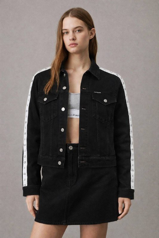 Calvin Klein Jeans джинсовая куртка, Zara белые джинсы