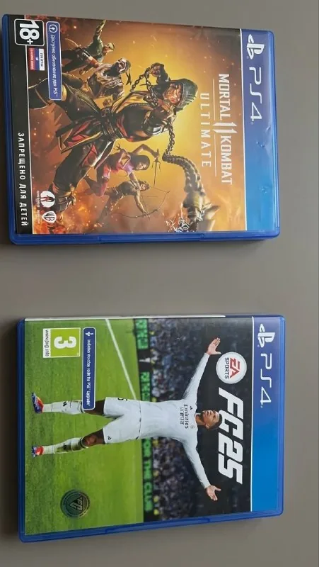 Диски EA Sports FC 25, Mortal Kombat 11 Ultimate