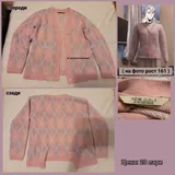 Чёрное джинсовое платье-сарафан, розовый кардиган, розовая юбка Zara, розовая детская майка 2