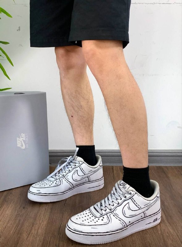 Nike Air Force Custom мужские кроссовки 7