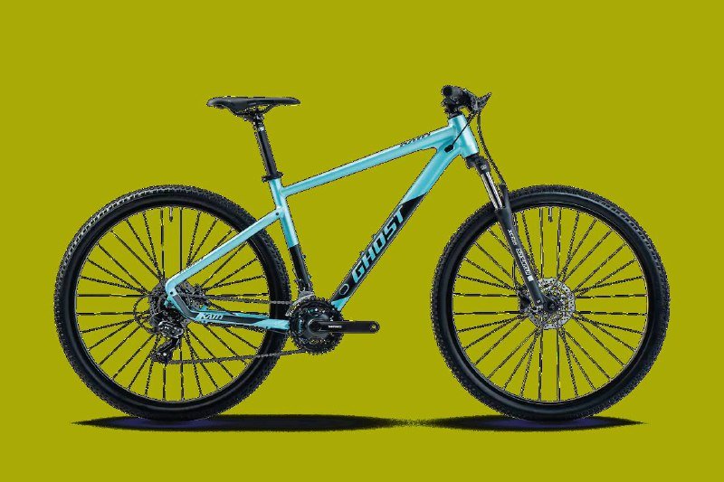 Велосипед Ghost Kato мятного цвета с замком, смазкой