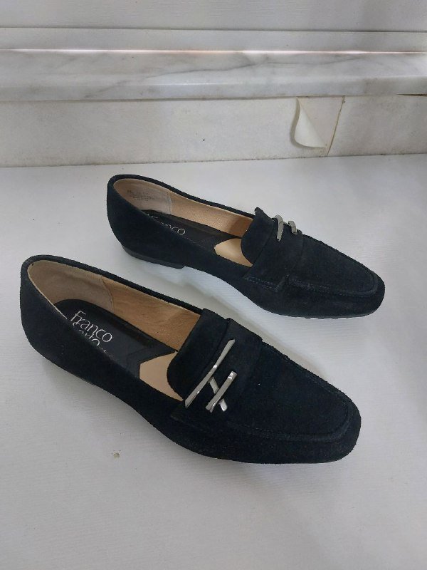Franco Sarto замшевые туфли черные, размер 38 5