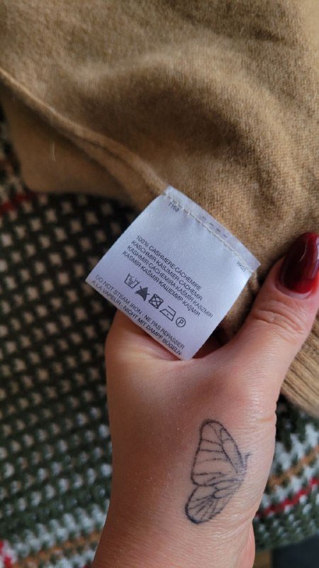 Свитер из 100% кашемира цвета кэмел, оверсайз S-M 2