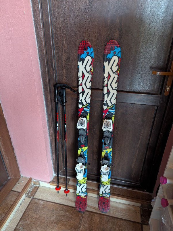 Лыжи K2 indy 124cm с чехлом и палками 3