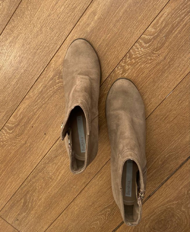 Ботильоны Bershka из искусственной замши 4