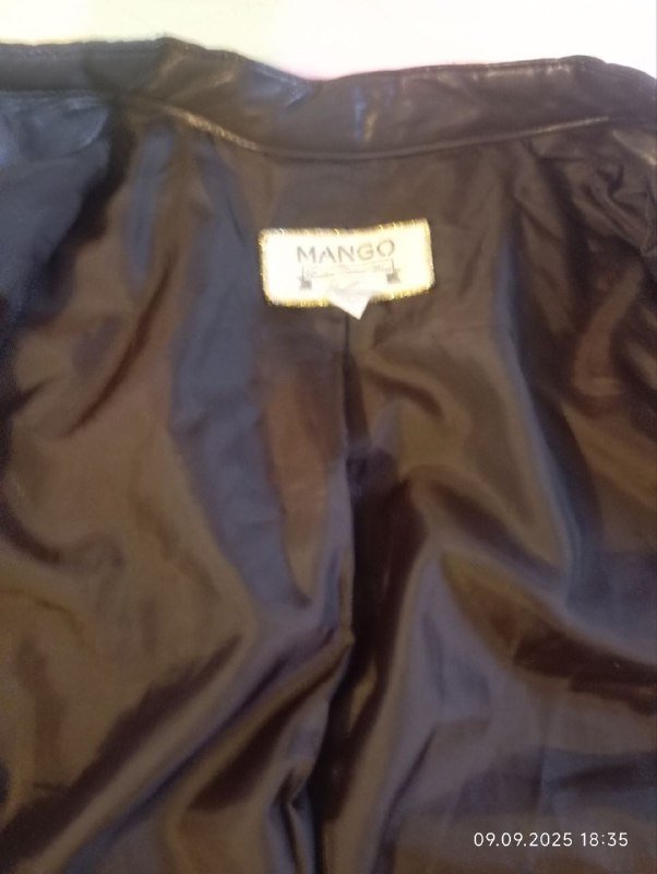 Куртка Mango темно каштановый цвет 2