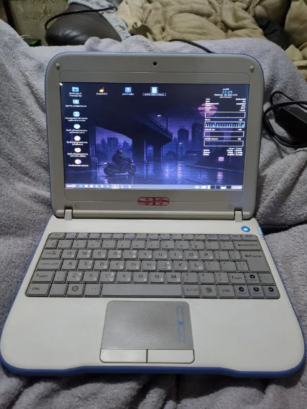 Раритетный нетбук BUKI Intel Atom N455 1